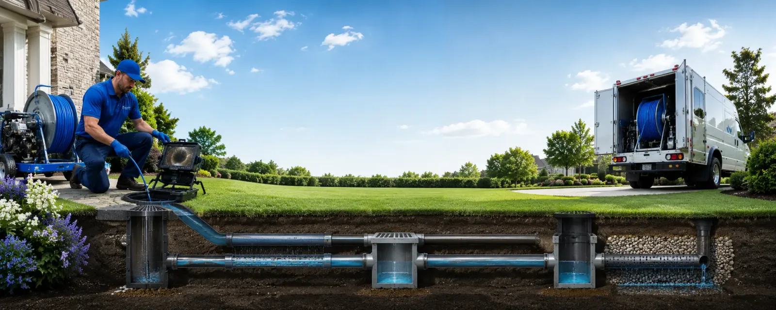 Outdoor drain cleaning information for Spicewood, TX